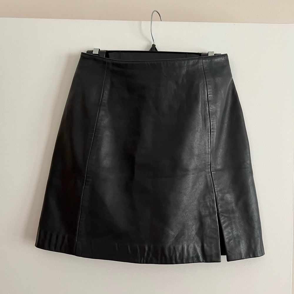 Perfect vintage leather miniskirt
